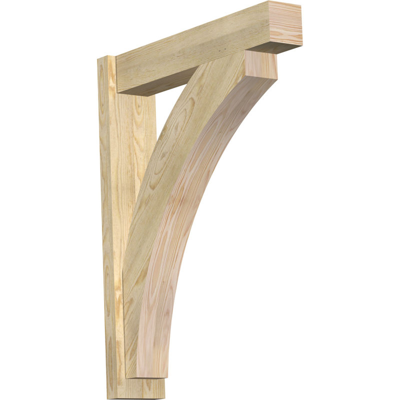 Bloc de bois rustique Thorton, Sapin Douglas de 8 po (sciage brut), P 28 po x H 36 po