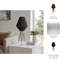 Lampe de table à trépied en métal 27 po, noire - 12 po x 12 po x 27 po