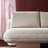 Overlap Raf Loveseat Ecru