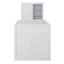 Lit superposé simple équipé d'un bureau gigogne gigogne-114355514