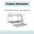 Metal Frame Full XL Over Queen Size Bunk Bed With Trundle-423971498