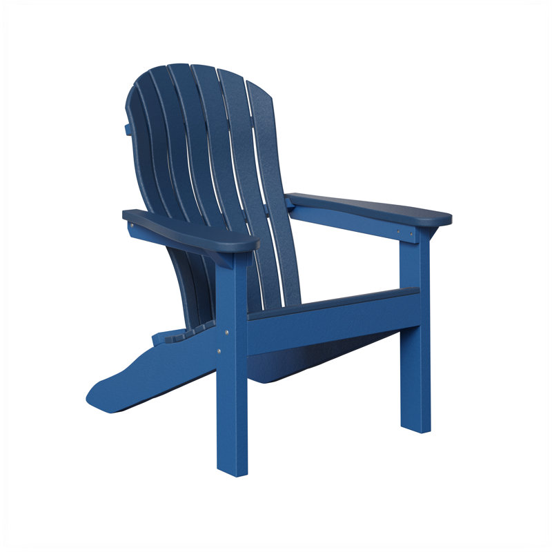 Berlin Gardens Contour Adirondack Chair, Navy Blue with Pacific Blue