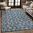 Machine Washable Indoor/Outdoor Chantille ACN2557 Botanical Rug-562110497-562110501