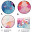 Ensemble de décorations murales en métal rose et bleu pastel