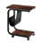 Wheel End Table Side Table with Storage