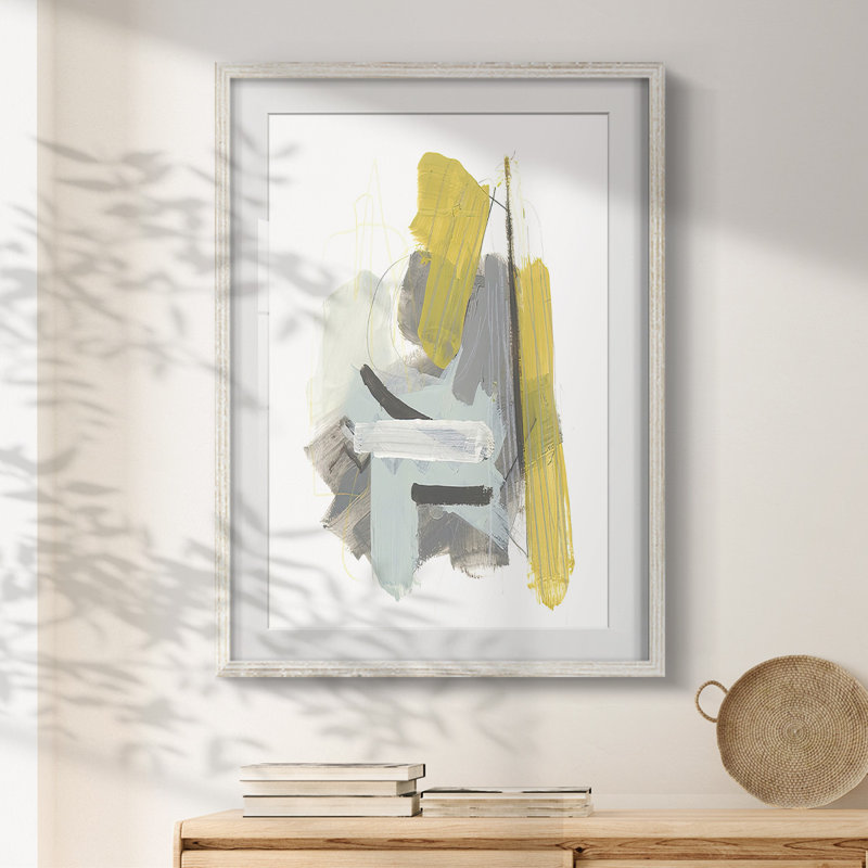 Tonal Frequent III - Impression encadrée, H 28,5 po x l 20,5 po, Blanc