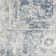 Privette Machine Washable Persian Blue/Ivory Area Rug