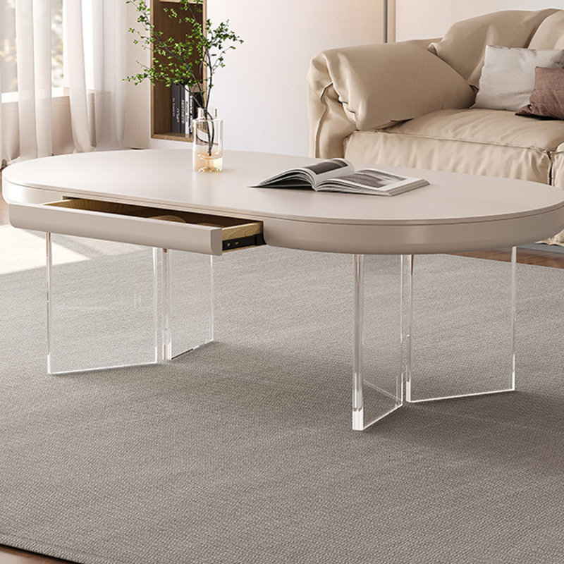 Table basse légère de style crème de luxe