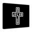 Jesus White Cross - Wrapped Canvas Print-898044734