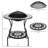 30" Outdoor Fire Pit Dining Table, 3-In-1 Round Wood Burning Fire Pit Bowl, Patio Ice Bucket With Storage Shelf