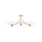 3 - Light 40.6'' Modern Sputnik Bowl Shade Semi Flush Mount