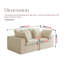 Canapé modulaire modulaire, canapé modulaire compressé, canapé en velours côtelé de style minimaliste moderne, canapé-lit pour le salon, la chambre à coucher, canapé-lit confortable et compact-2002027466