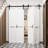 84'' Solid + Manufactured Wood double Bi-Fold Barn Doors Primed ready for use-98430417