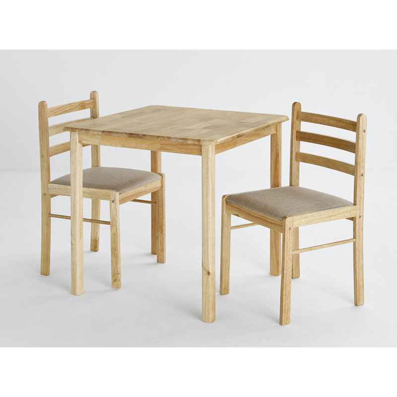 Asdvadzadur 2 -Person Solid Wood Dining Set