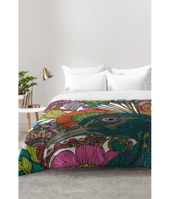 Valentina Ramos Polyester Floral Comforter, Full/Queen Comforter + 2 Standard Shams