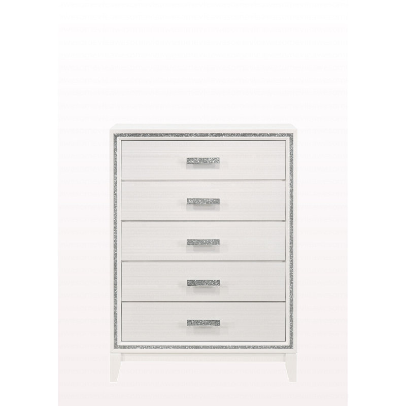 Commode blanche de style moderne, Blanc