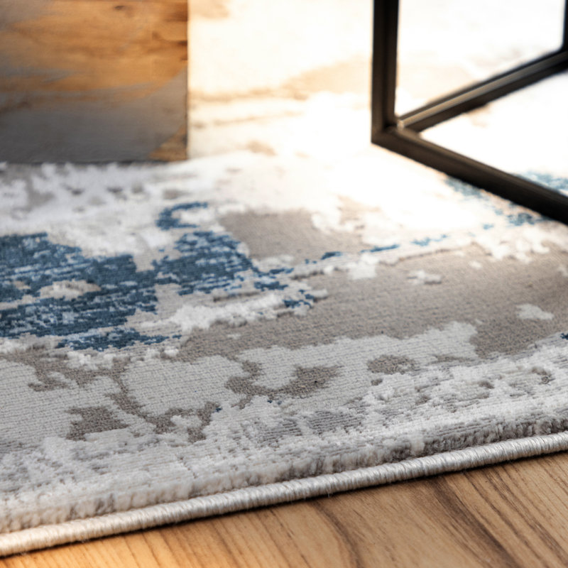 Edlefsen Uni Area Rug, Aqua, Rectangular 200 x 290cm