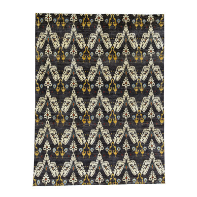 Wool Ikat Area Rug
