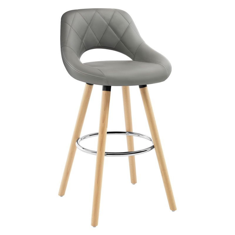 Thierry 68cm Bar Stool, Grey, 1
