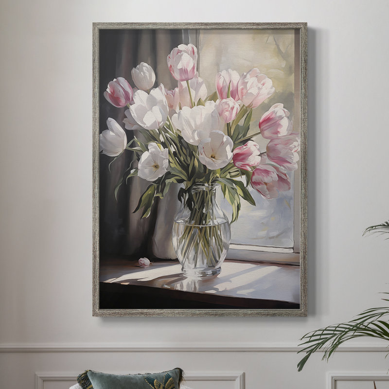 Reproduction encadrée FLORAL Series DCCDVII - bois massif, H 15 po x l 12 po