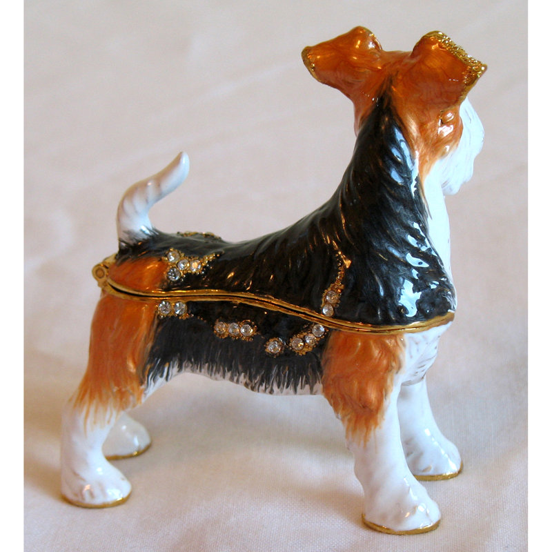 Boîte à bijoux terrier