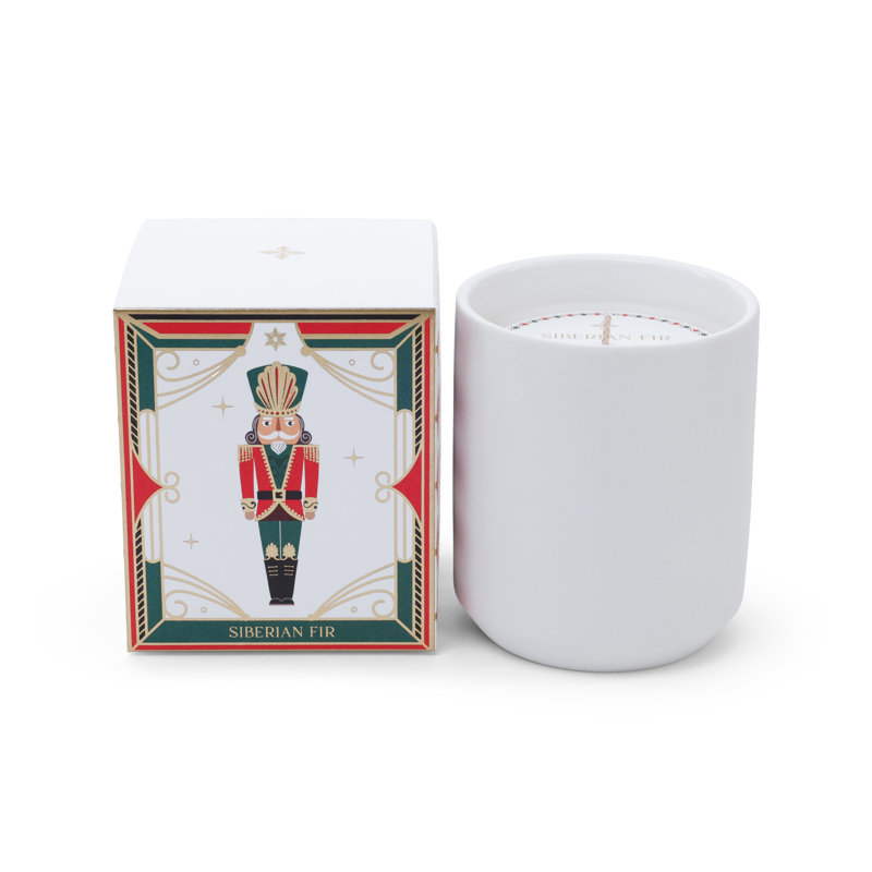 Bougie parfumée Casse-Noisette de Noël et Sapin de Sibérie en pot, 283 g