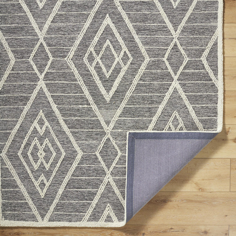 Torra Hand Tufted Wool Moroccan Indoor Rug, Rectangle 9' x 12'