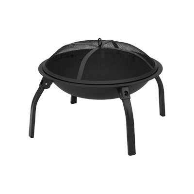Round Iron Charcoal Smokeless Fire Pit