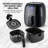 OVENTE Compact Air Fryer, 3.2 Quart Electric Hot Cooker with 1400W Power, Digital LED Touch Screen, Auto Shutoff, Dishwasher Safe Non-Stick Basket, Perfect for Healthy & Oilless Food, White FAD61302W-46490213