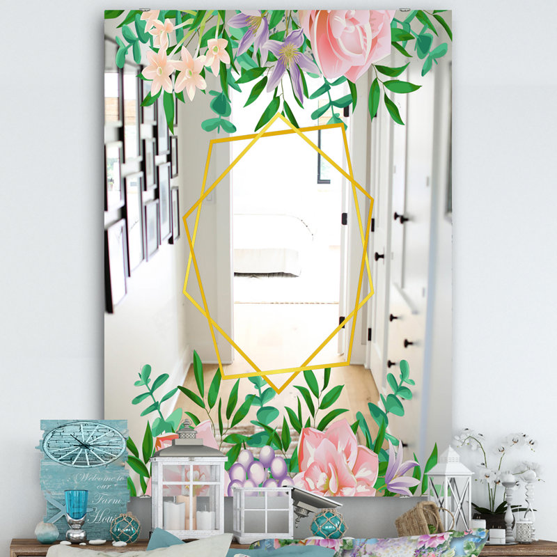 Miroir d'appoint Efflorescent, H 39,4 po x l 29,5 po