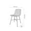 Rattan Core 46cm H Metal Full Back Accent-123222764