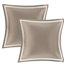 Édredon 8 pièces pour très grand lit. Brun clair / couleur. Classique. Revers uni. Coussins décoratifs. Rembourrage. Utilisation toutes saisons. Literie lavable en brun clair. Tissage élégant. . Jupe de lit brodée. Année confort. Machine