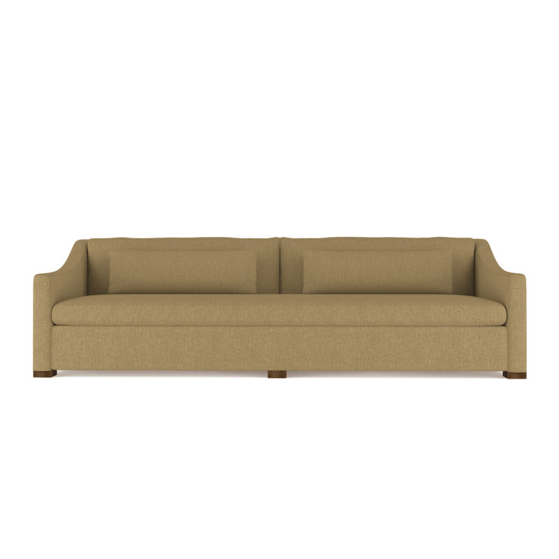 Crosby Slope Arm Sofa, 32.5" H x 108" W x 43" D, Vintage Leather Chocolate, Weathered