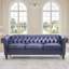 Fauteuil club Chesterfield en similicuir capitonné avec garniture cloutée-126244480-132801621