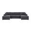 Canapé modulaire 3 pièces en velours côtelé 3 pièces-829301