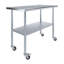 Table en acier inoxydable avec roulettes-102923275