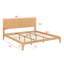 Lit plateforme en bois de bambou-1258200354