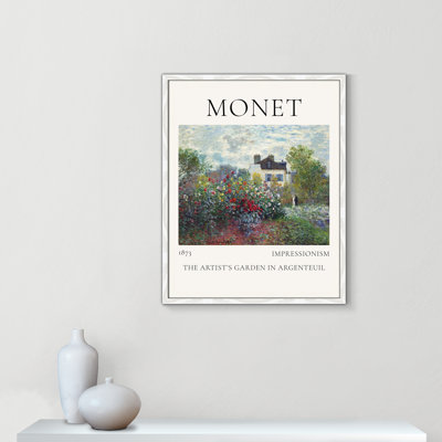 Artists Garden in Argenteuil Print by Claude Monet