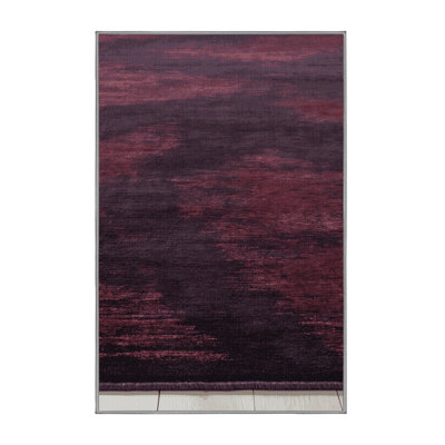 Tapis abstrait lavable à la machine