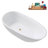 59" Streamline Soaking Glossy White Freestanding Tub and Tray With Internal Drain-101413121