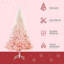 Arbre de Noël artificiel épinette luxuriante avec 800 pointes pour ornements