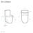 St. Tropez One-Piece 10" Rough-in 1.28 GPF Left Flush Elongated Toilet in Glossy White