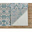 Tapis bleu / rose à motif cachemire Agatha-26643298