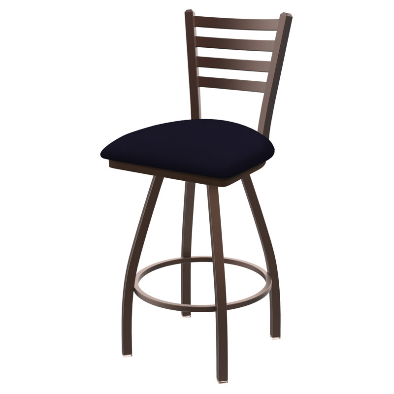 Tabouret de bar pivotant de 36" Evers, Bronze, Vinyl-Canter Twilight, Tabouret de bar (siège d’une hauteur de 30 po)