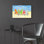 «Brighton Beach Chairs» par Paul Brent, art en verre acrylique Wal