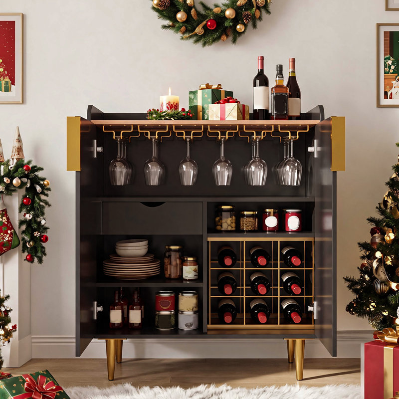 38.1 cm Iron Mini Bar Cabinet