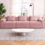 Canapé modulaire modulaire à 2 places sans os avec sièges moelleux et coussins décoratifs, canapé en velours côtelé moderne pour le salon-1006401548