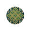 Tapis décoratif tissé à motif géométrique jaune-551969749