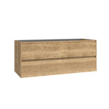Perla 46.8" Wall Mounted Double Bathroom Vanity Base Only
