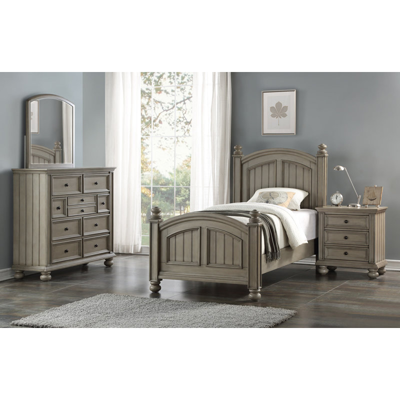 Oberon Wood Flat Wall Mirror